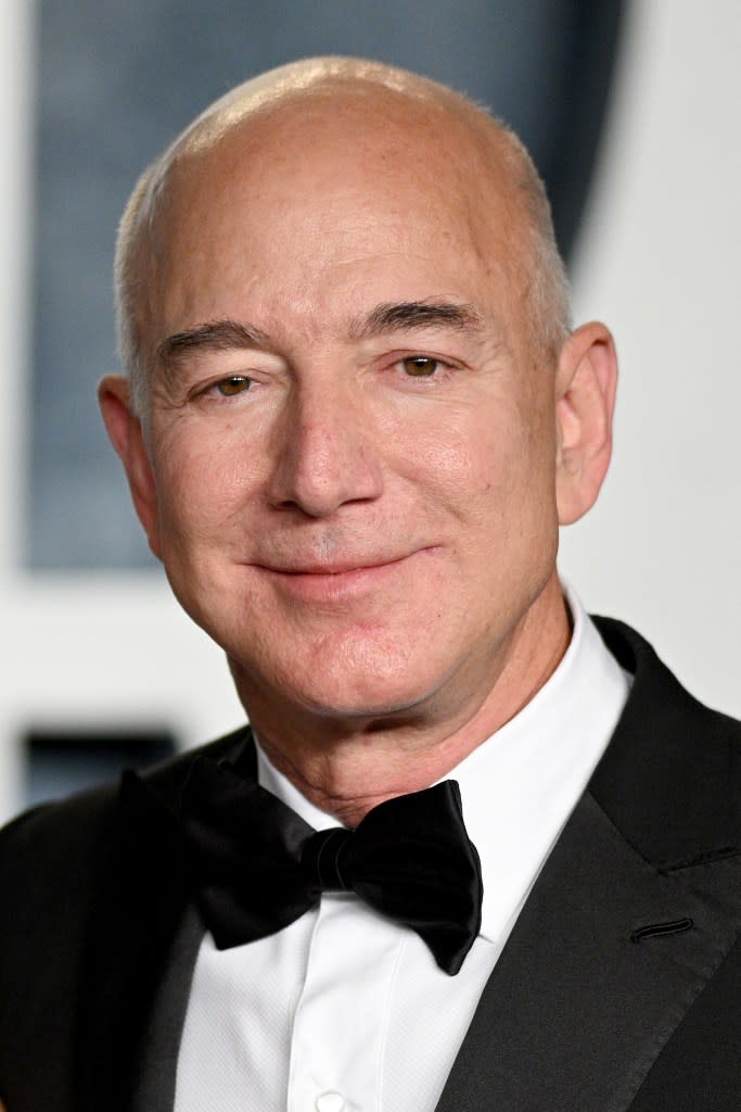 The real Jeff Bezos attends the 2023 Vanity Fair Oscar Party. Getty Images