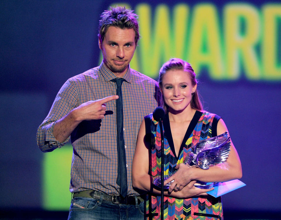 Kristen Bell Dax Shepard 13 year relationship pictured in 2012.