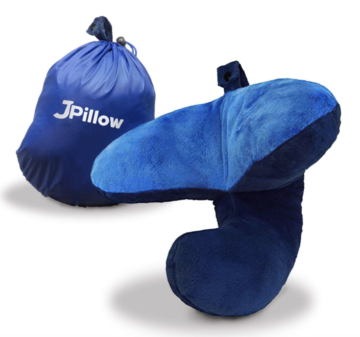 J-Pillow Travel Pillow + Carry Bag