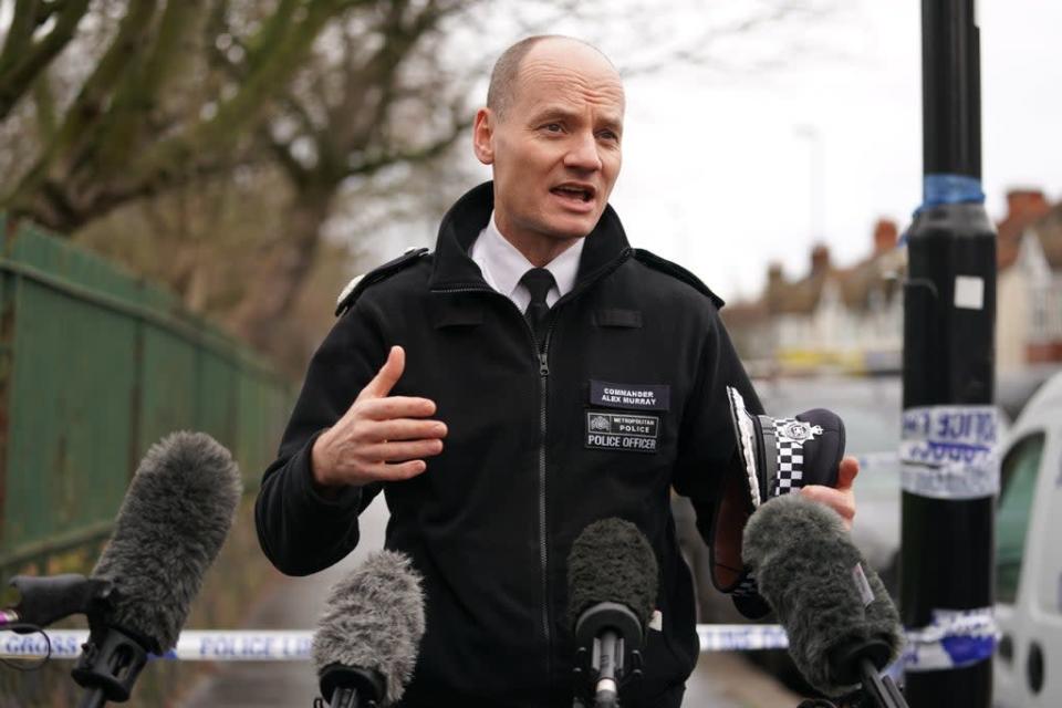 Metropolitan Police Commander Alex Murray speaking to the media at Ashburton Park, Croydon (Kirsty O&#x002019;Connor/PA) (PA Wire)