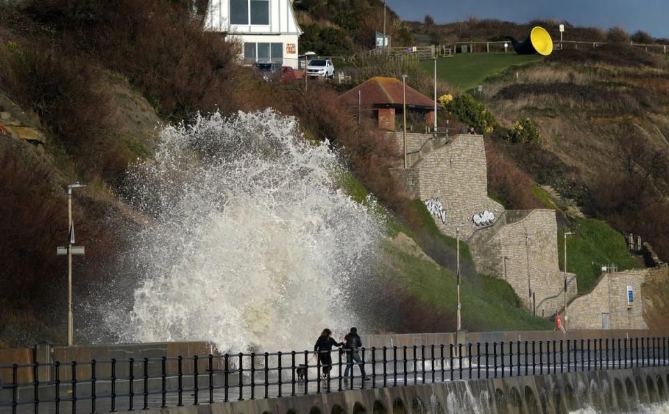 Storm Eunice caused widespread damage across the UK (PA)