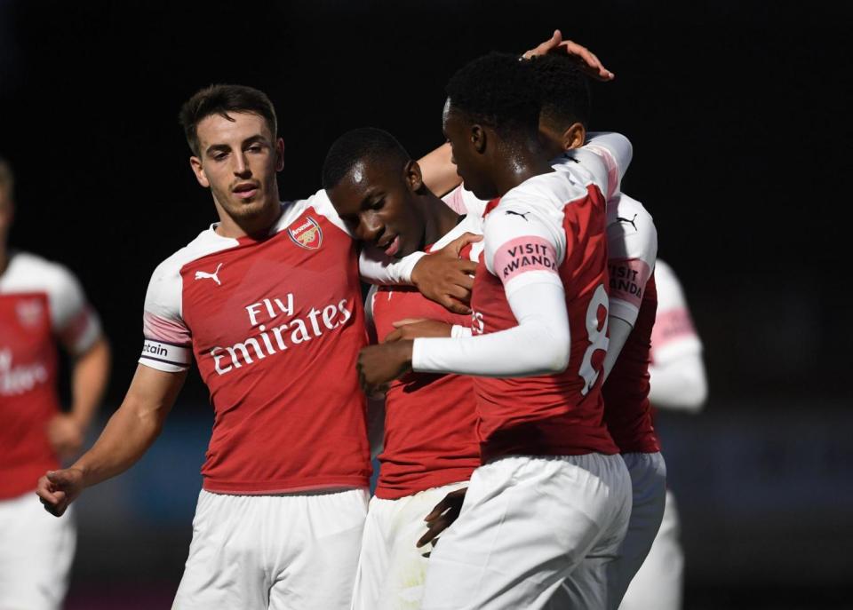 Eddie Nketiah's instinctive finishing was on show on Friday evening. (Getty Images)