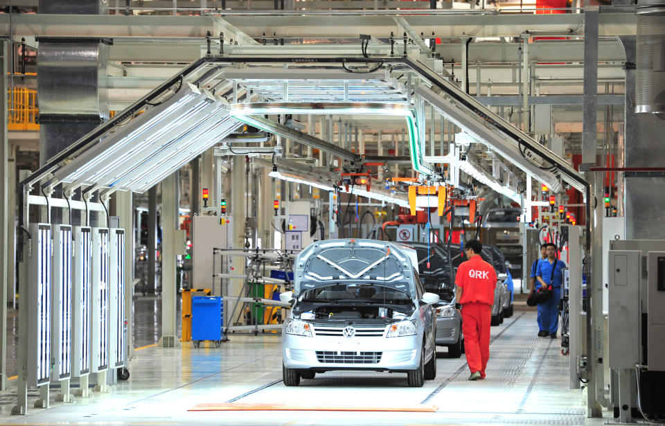 Das VW-Werk in Xinjiang steht wegen Vorwürfen schlechter Arbeitsbedingungen seit Jahren in der Kritik.  (Bild: Getty Images)