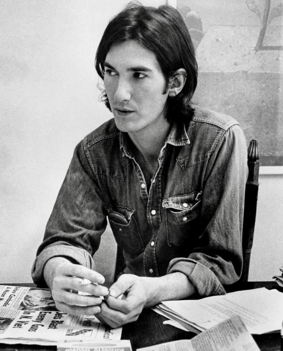 Townes Van Zandt, Fort Worth native singer and songwriter, in 1972.