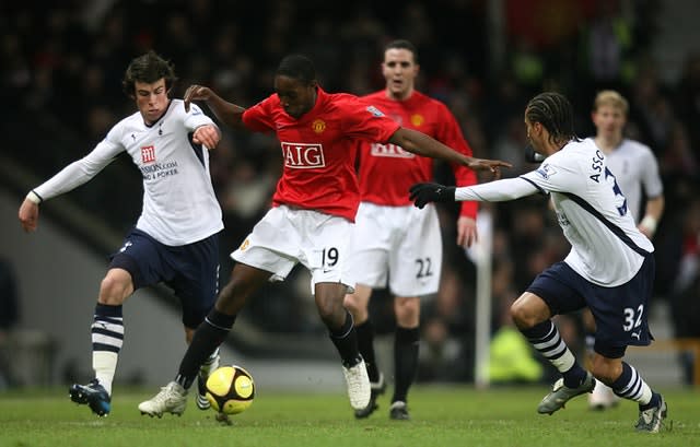 Bale, left, often found himself competing with  Benoit Assou-Ekotto, right for a starting role (Martin Rickett/PA)