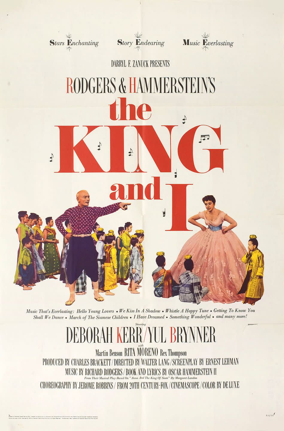 <p>Rodgers & Hammerstein gave us gems like <em>The Sound of Music, Carousel</em>, and this story about a woman hired to be the governess (Deborah Kerr) and English tutor for the children of the King of Siam (Yul Brynner). Things get off to a rough start but you could probably imagine what happens next (if you haven't already seen it.) It's the musical you should queue up when you need a little romance in your life.</p><p><a class="link " href="https://www.amazon.com/King-I-Deborah-Kerr/dp/B00480H3UI/ref=sr_1_1?tag=syn-yahoo-20&ascsubtag=%5Bartid%7C10063.g.34344525%5Bsrc%7Cyahoo-us" rel="nofollow noopener" target="_blank" data-ylk="slk:WATCH NOW;elm:context_link;itc:0;sec:content-canvas">WATCH NOW</a></p>