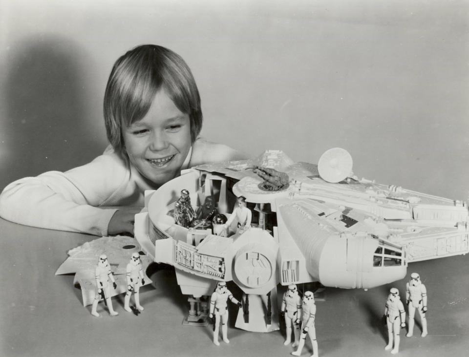 Mark Boudreaux designed the Star Wars Millennium Falcon vehicle playset for Kenner Products.