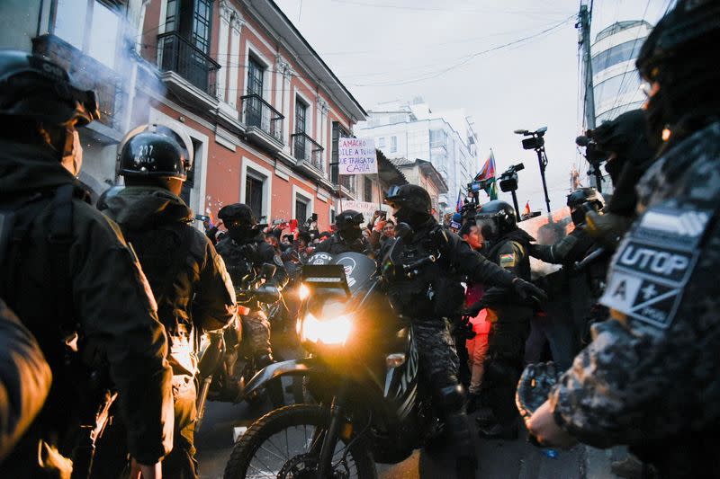 FILE PHOTO: Bolivian police detain opposition governor Luis Fernando Camacho