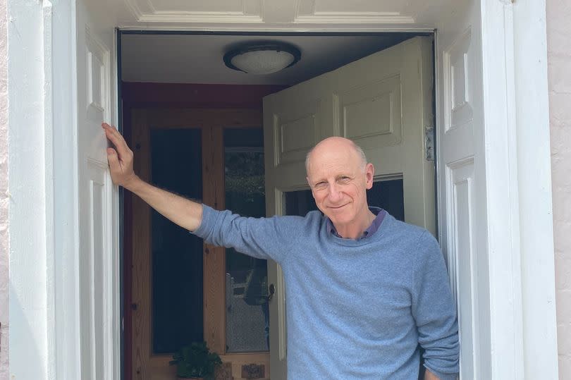 Nicholas de Mattos in his beautiful Surrey home