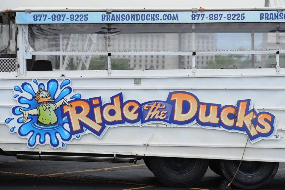 A Ride the Ducks boat