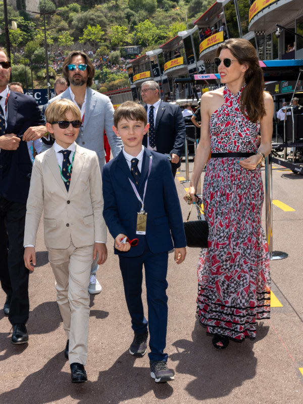 Carlota Casiraghi con su hijo mayor