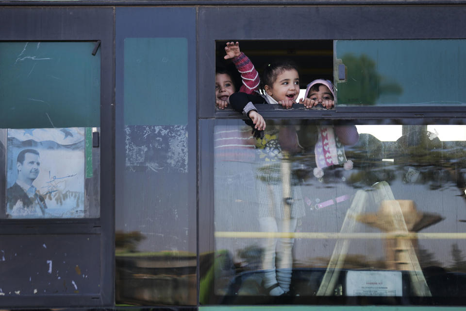 Displaced Syrian children