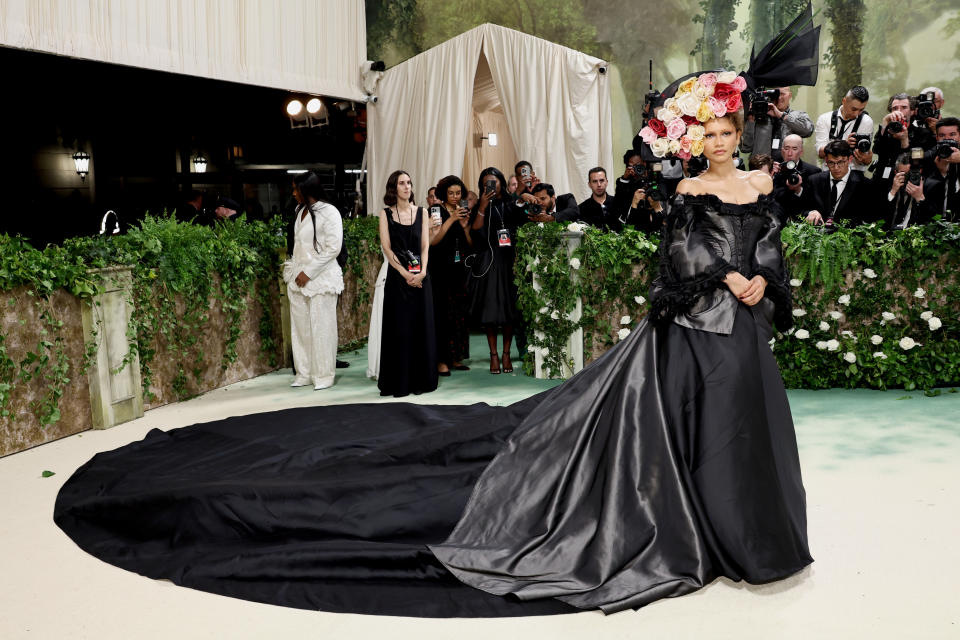 NEW YORK, NEW YORK - MAY 06: Zendaya attends The 2024 Met Gala Celebrating "Sleeping Beauties: Reawakening Fashion" at The Metropolitan Museum of Art on May 06, 2024 in New York City. (Photo by Jamie McCarthy/Getty Images)