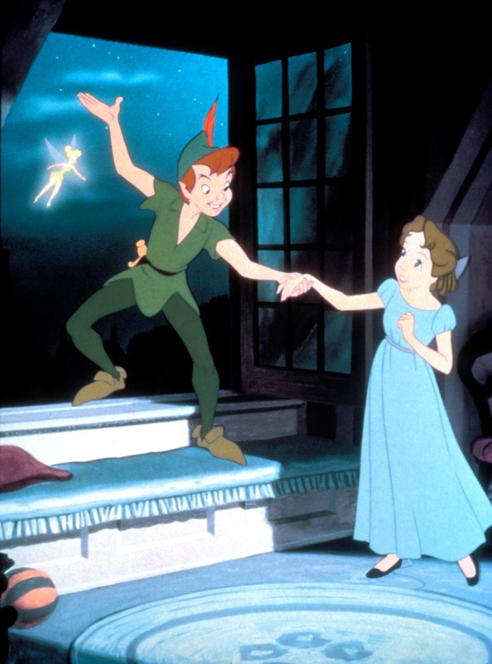 A scene from the 1953 animated movie "Peter Pan."