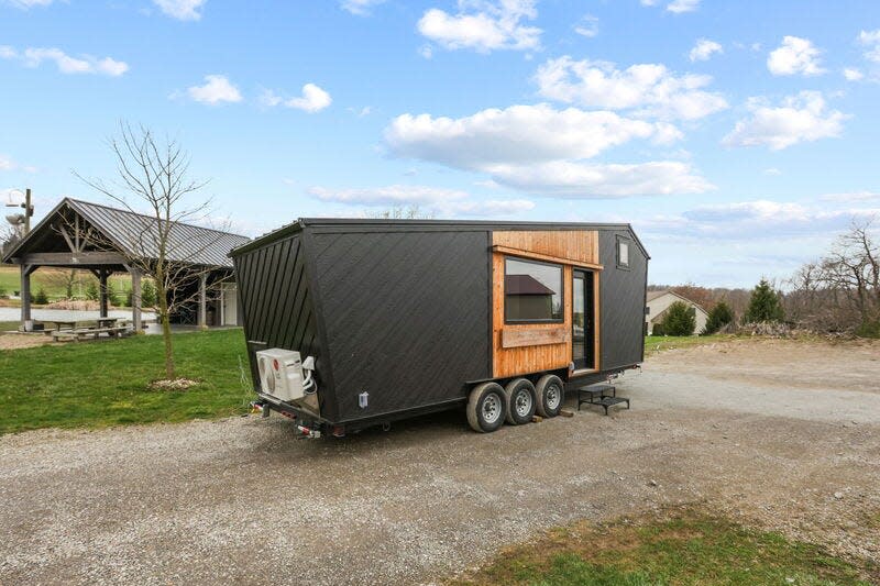 This is just one example of a tiny home offered by Modern Tiny Living, which is one of Black Diamond Development's Tiny Home Village vendors. Owners, however, are welcome to bring their own tiny home to the new village in Shawnee.