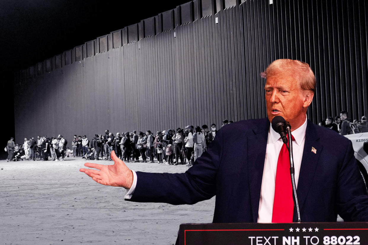 Donald Trump; Migrants; US Mexico Border Photo illustration by Salon/Getty Images