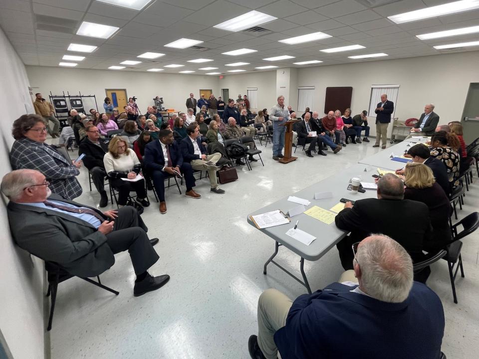 The Town Hall on Augusta Correctional Center's closing on Jan. 4, 2024.