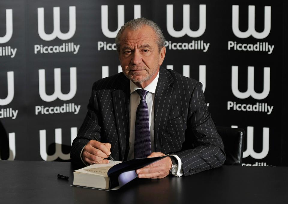 Lord Alan Sugar says women should be demanding more money from bosses (Gareth Cattermole/Getty Images)