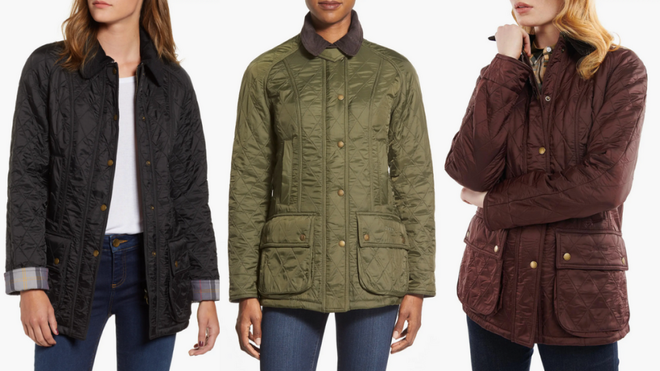 Barbour Beadnell Fleece Lined Quilted Jacket (Photos via Nordstrom)