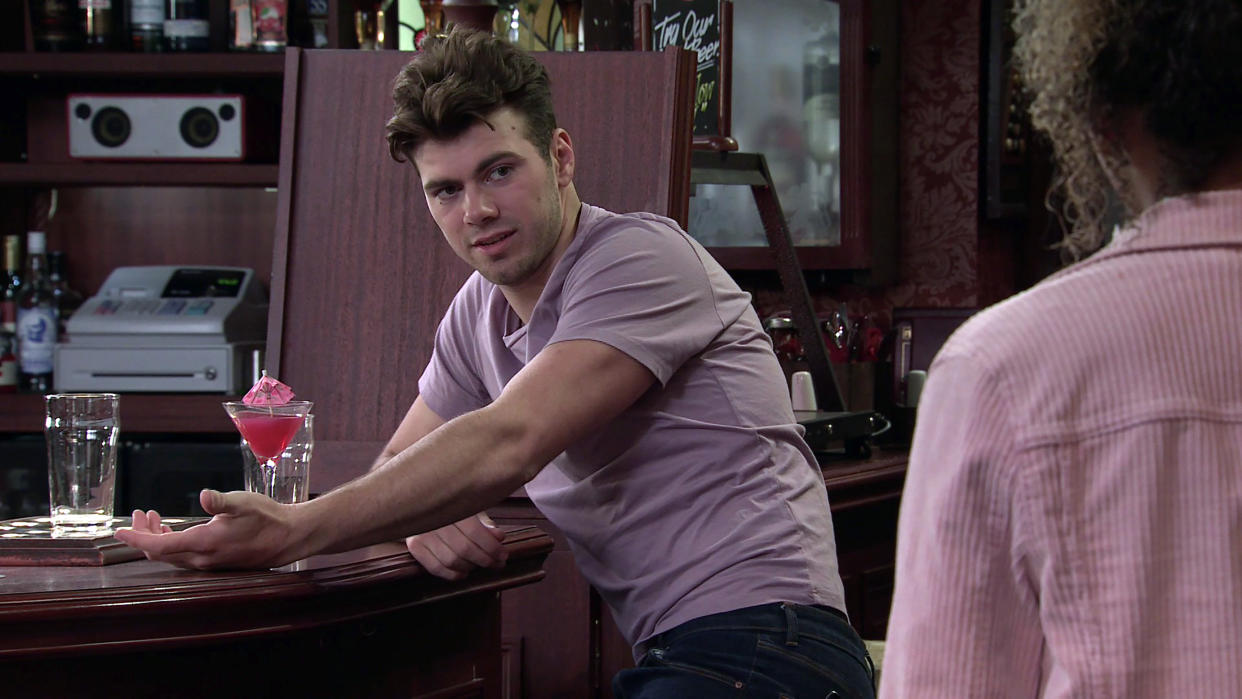 FROM ITV

STRICT EMBARGO - No Use Before Tuesday 31st August 2021

Coronation Street - Ep 10423

Monday 6th September 2021 - 2nd Ep

Emma Brooker [ALEXANDRA MARDELL] finds Curtis [SAM RETFORD] drunk in the Rovers. 

Picture contact David.crook@itv.com 

This photograph is (C) ITV Plc and can only be reproduced for editorial purposes directly in connection with the programme or event mentioned above, or ITV plc. Once made available by ITV plc Picture Desk, this photograph can be reproduced once only up until the transmission [TX] date and no reproduction fee will be charged. Any subsequent usage may incur a fee. This photograph must not be manipulated [excluding basic cropping] in a manner which alters the visual appearance of the person photographed deemed detrimental or inappropriate by ITV plc Picture Desk. This photograph must not be syndicated to any other company, publication or website, or permanently archived, without the express written permission of ITV Picture Desk. Full Terms and conditions are available on  www.itv.com/presscentre/itvpictures/terms