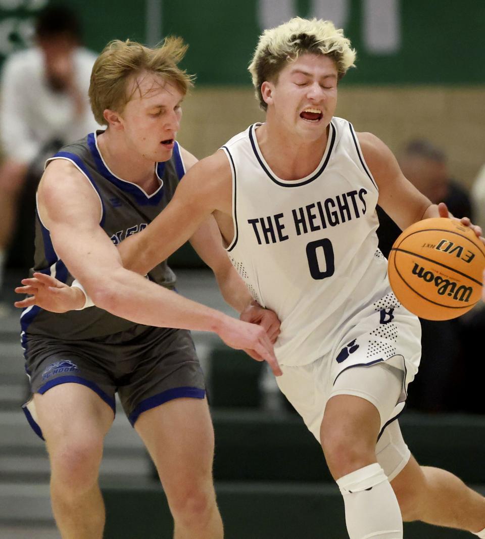 Pleasant Grove and Brighton compete in a neutral tournament game at Olympus High School in Holladay on Thursday, Dec. 28, 2023. | Laura Seitz, Deseret News