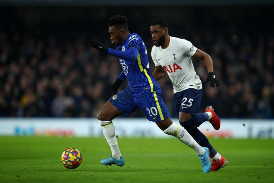 Callum Hudson-Odoi goes past Japhet Tanganga (Getty)