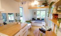 <p>Su techo es de mariposa con una canaleta que no se ve con el objetivo de facilitar la recogida de agua y aislar a la vivienda.<br>Foto: The Tiny House Company </p>