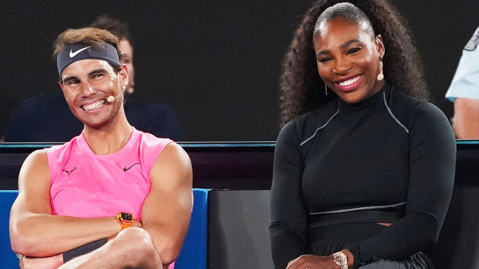 Rafa Nadal and Serena Williams, pictured here at the Australian Open.