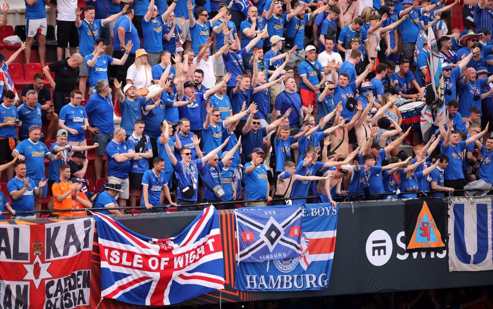 Rangers furious over 'potentially life-threatening' scenes at Europa League final - PA