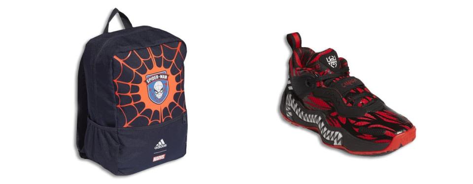 Adidas Marvel Spiderman Backpack and Shoe