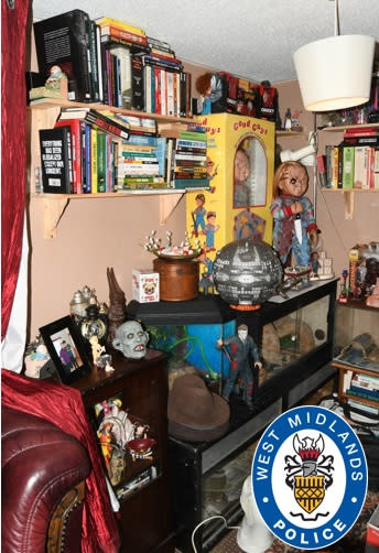 Items found in the "flat of horrors". (PA/West Midlands Police)