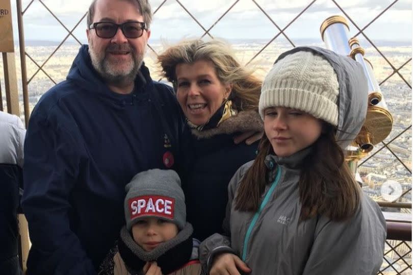 Kate Garraway with her family