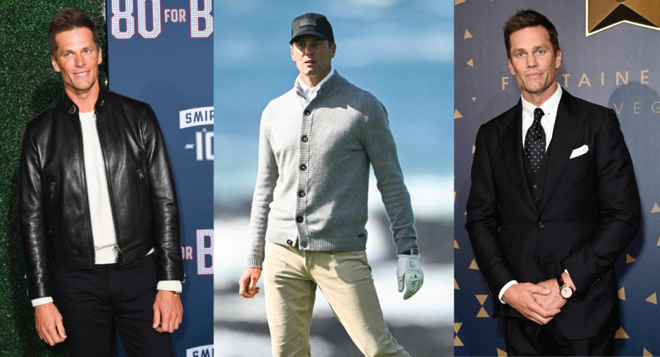 Tom Brady in fashion basics.