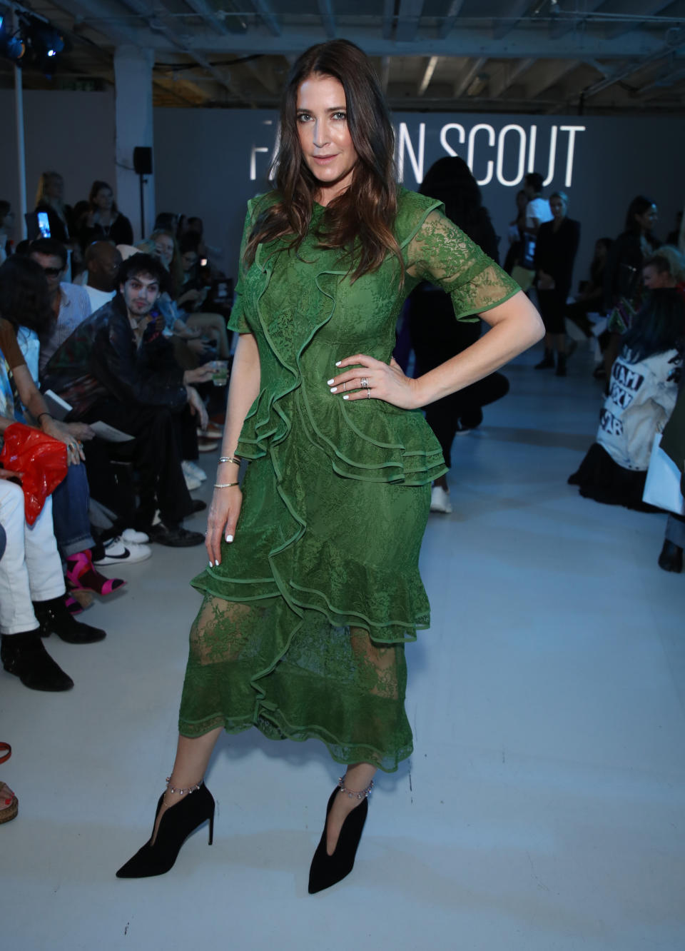 Lisa Snowdon at the Pam Hogg September 2019 show at LFW