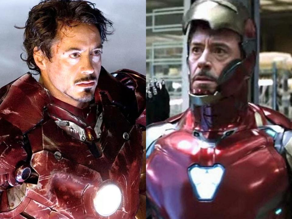 iron man then and now