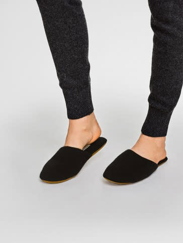 Cashmere Slide Slippers