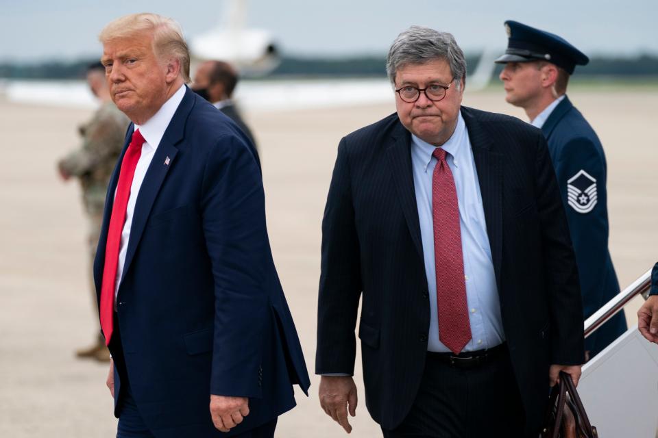 <p>El ex fiscal general William Barr criticó las acciones del presidente Donald Trump y aseguró que su conducta era una traición. </p> (Copyright 2020 The Associated Press. All rights reserved)