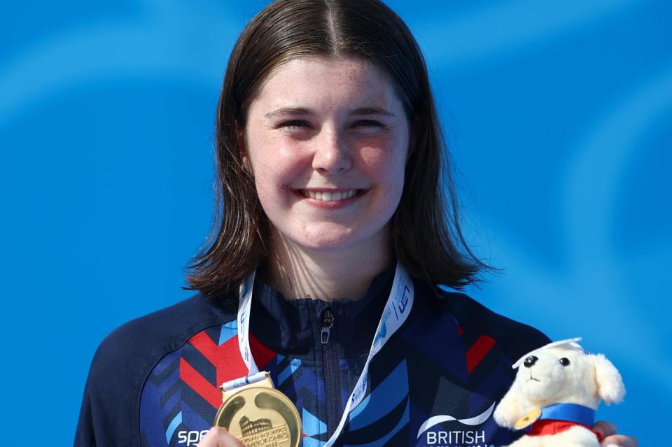 Andrea Spendolini-Sirieix claimed more gold for Great Britain in the women’s 10m platform event in Rome  (Getty Images)