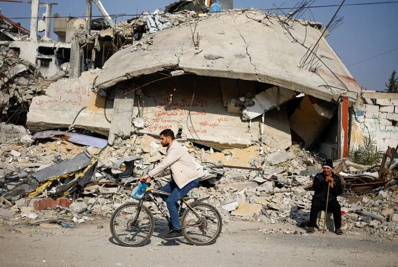 Aftermath of a deadly Israeli strike, in Rafah