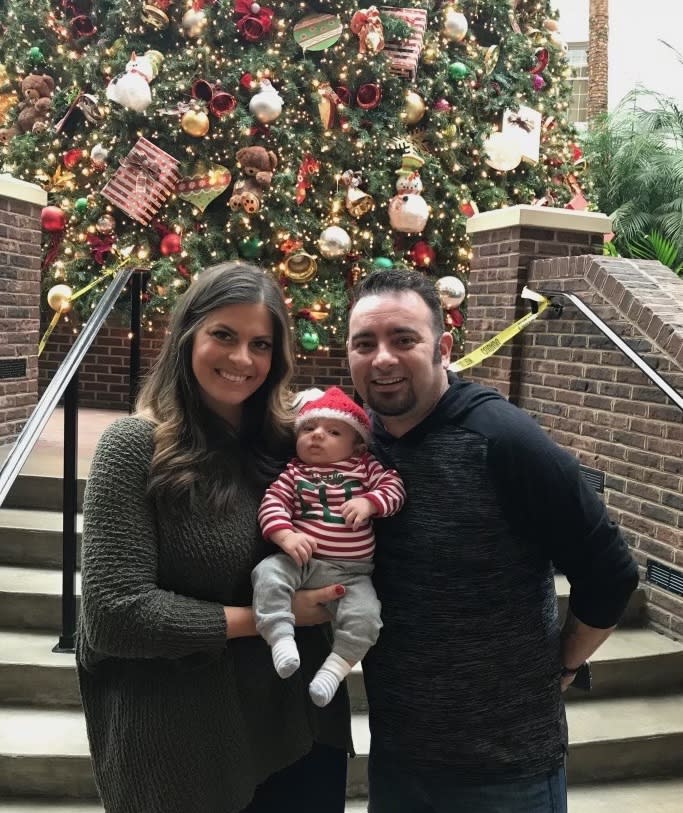 NSync member Chris Kirkpatrick, his wife Karly and their son at the Gaylord Opryland in 2017. (Photo: Chris Kirkpatrick)