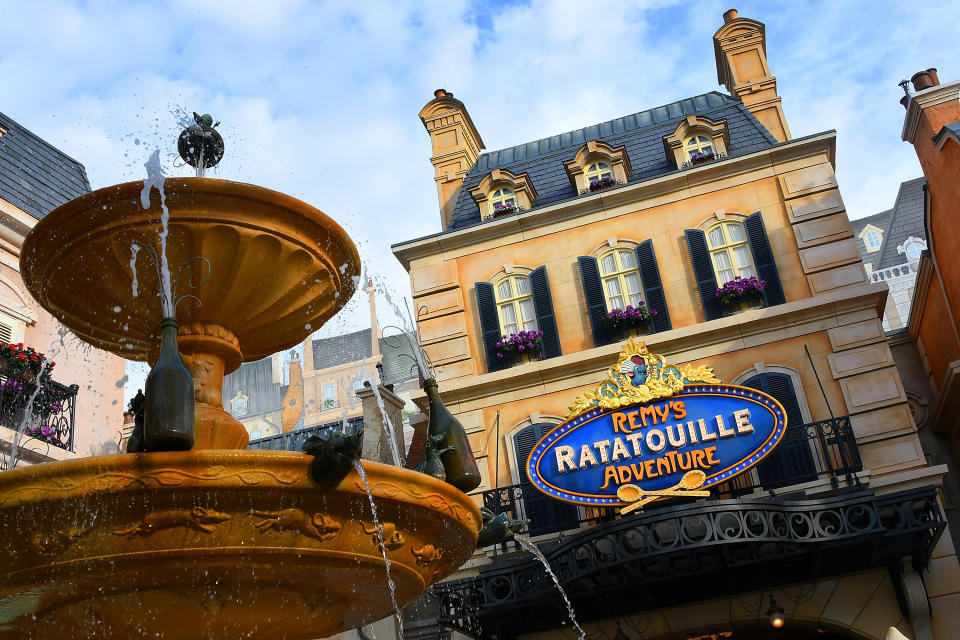 ORLANDO, FLORIDA - SEPTEMBER 29:  General view of Remy’s Ratatouille Adventure attraction at the France pavilion expansion during 