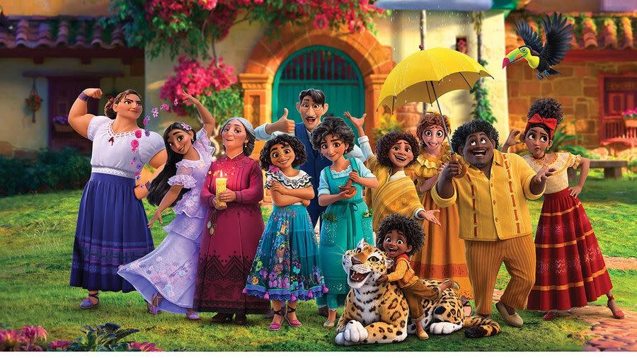 a promotional image for encanto, a good housekeeping pick for best kids movies