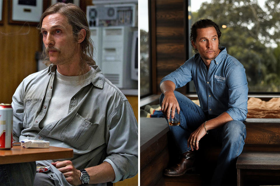 Um Matthew McConaughey in der Rolle des Rust Cohle zu erkennen, muss man schon genau hinsehen. (Bilder: ddp / Getty Images)