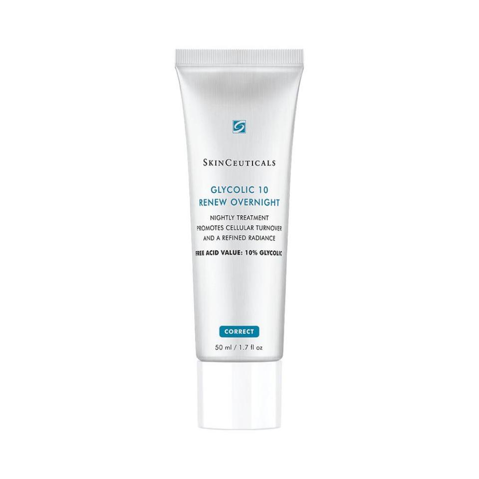 <p><a href="https://go.redirectingat.com?id=74968X1596630&url=https%3A%2F%2Fwww.dermstore.com%2Fskinceuticals-glycolic-10-overnight-treatment-50ml%2F12031613.html&sref=https%3A%2F%2Fwww.elle.com%2Fbeauty%2Fmakeup-skin-care%2Fg60319911%2Fbest-skinceuticals-products-review%2F" rel="nofollow noopener" target="_blank" data-ylk="slk:Shop Now;elm:context_link;itc:0;sec:content-canvas" class="link ">Shop Now</a></p><p>Glycolic 10 Renew Overnight </p><p>dermstore.com</p><p>$80.00</p><span class="copyright">Courtesy of the brand</span>