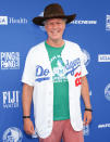 <p>Will Ferrell has some fun with his fashion at Clayton Kershaw's 8th Annual Ping Pong 4 Purpose at Dodger Stadium in L.A. on Aug. 8. </p>