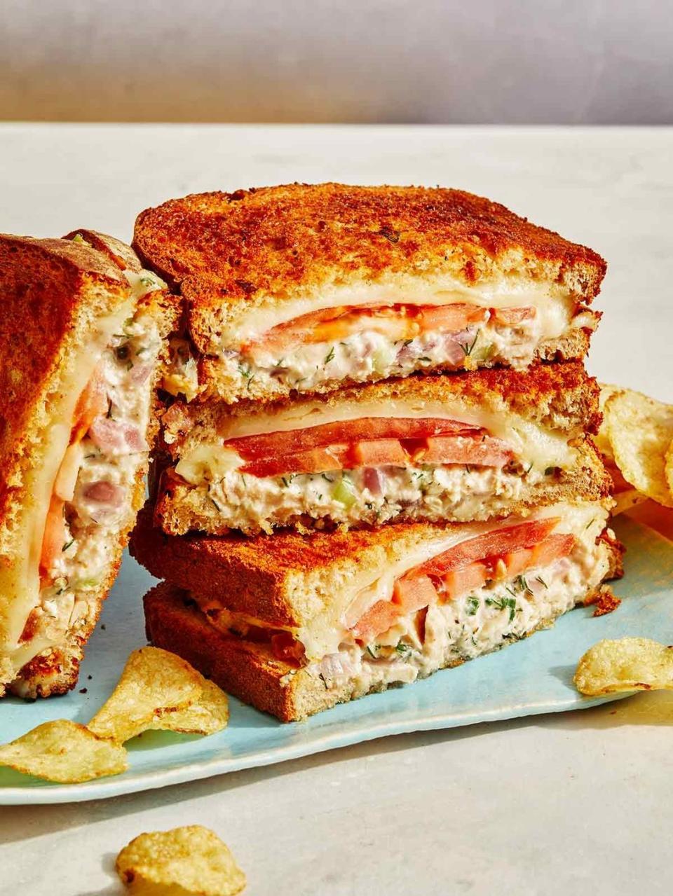 air fryer tuna melt