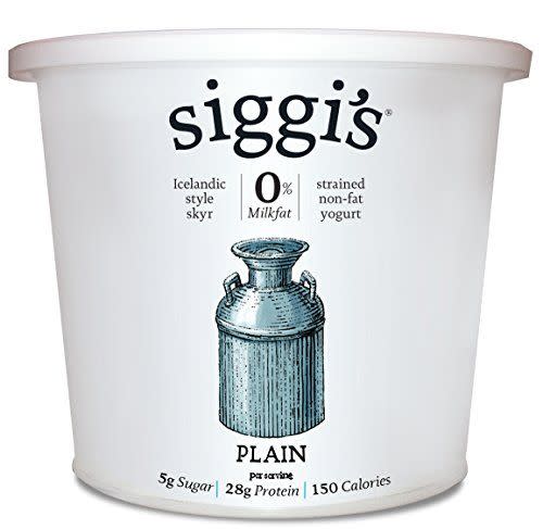 1) Plain Non-Fat Icelandic Style Yogurt