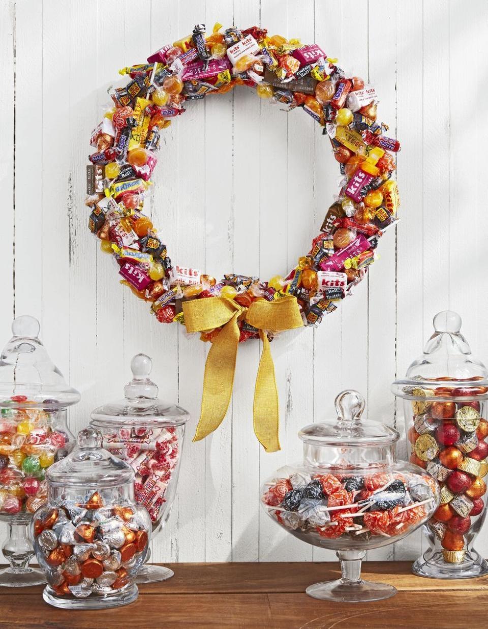 Create a Candy Wreath