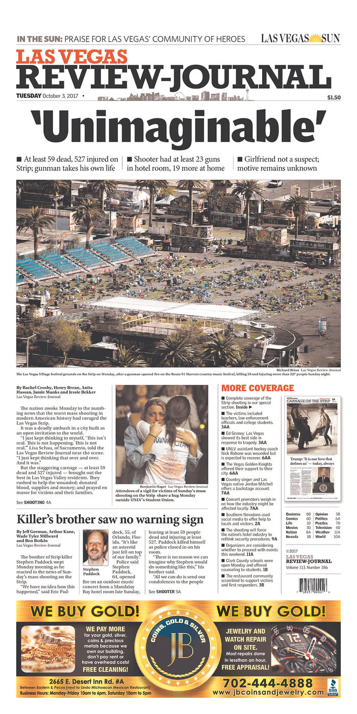 <p>“Las Vegas Review-Journal,” published in Las Vegas, Nev. (newseum.org) </p>