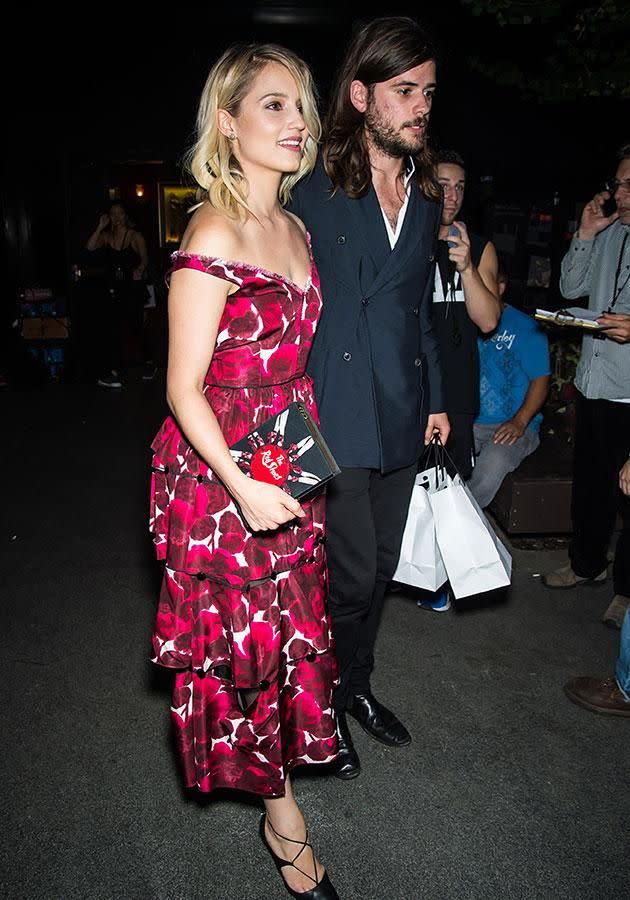 Dianna Agron and Winston Marshall. Source: Getty